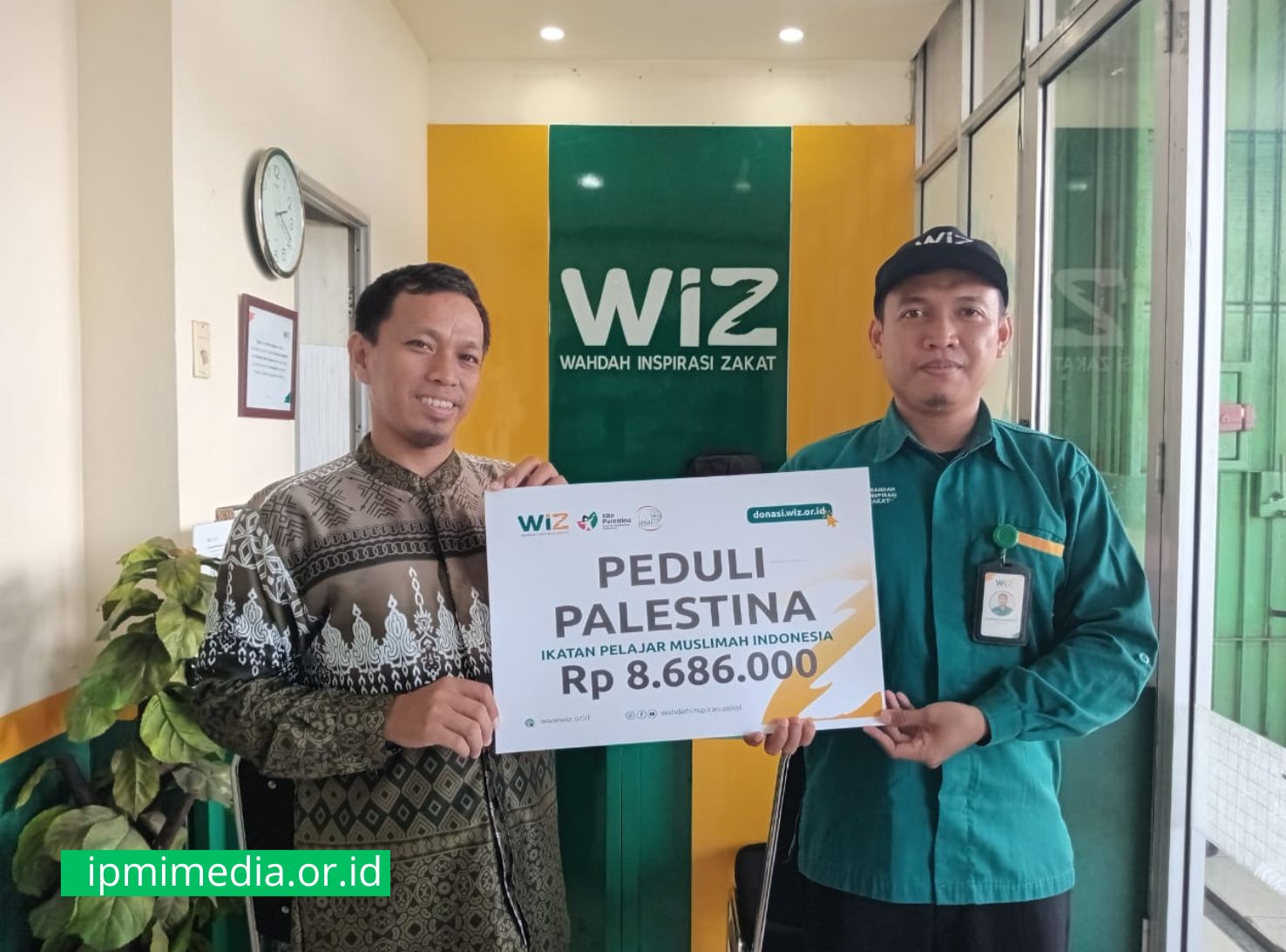 IPMI Salurkan Donasi untuk Palestina Melalui WIZ